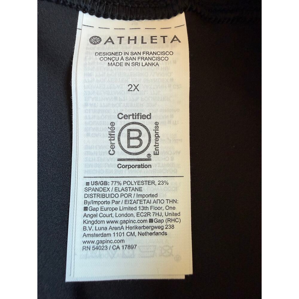 NEW Athleta Interval Stash High Rise 7/8 Tight Legging Black Women's 2X - Picture 10 of 15